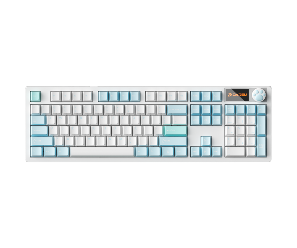 DAREU A104 Pro | Full-Size Wireless RGB  Hotswap Keyboard with TFT & Knob